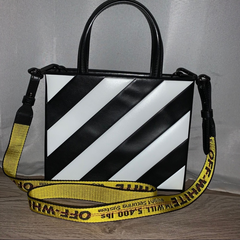 Off-White Diagonal Box Bag